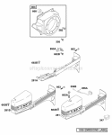 Blower Housing Control Panel Diagram and Parts List for 117432-0552-A1  Briggs and Stratton Engine